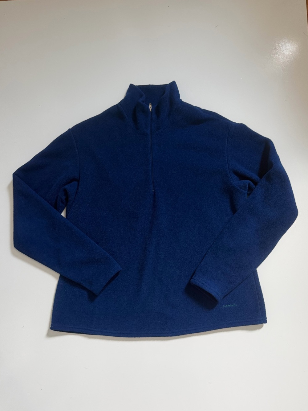 Patagonia Men’s Capilene 1/4 Zip Fleece Pullover Blue Size M Made in USA